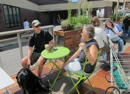 Image for a parklet in boston