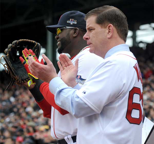 Image for mayor walsh and david ortiz