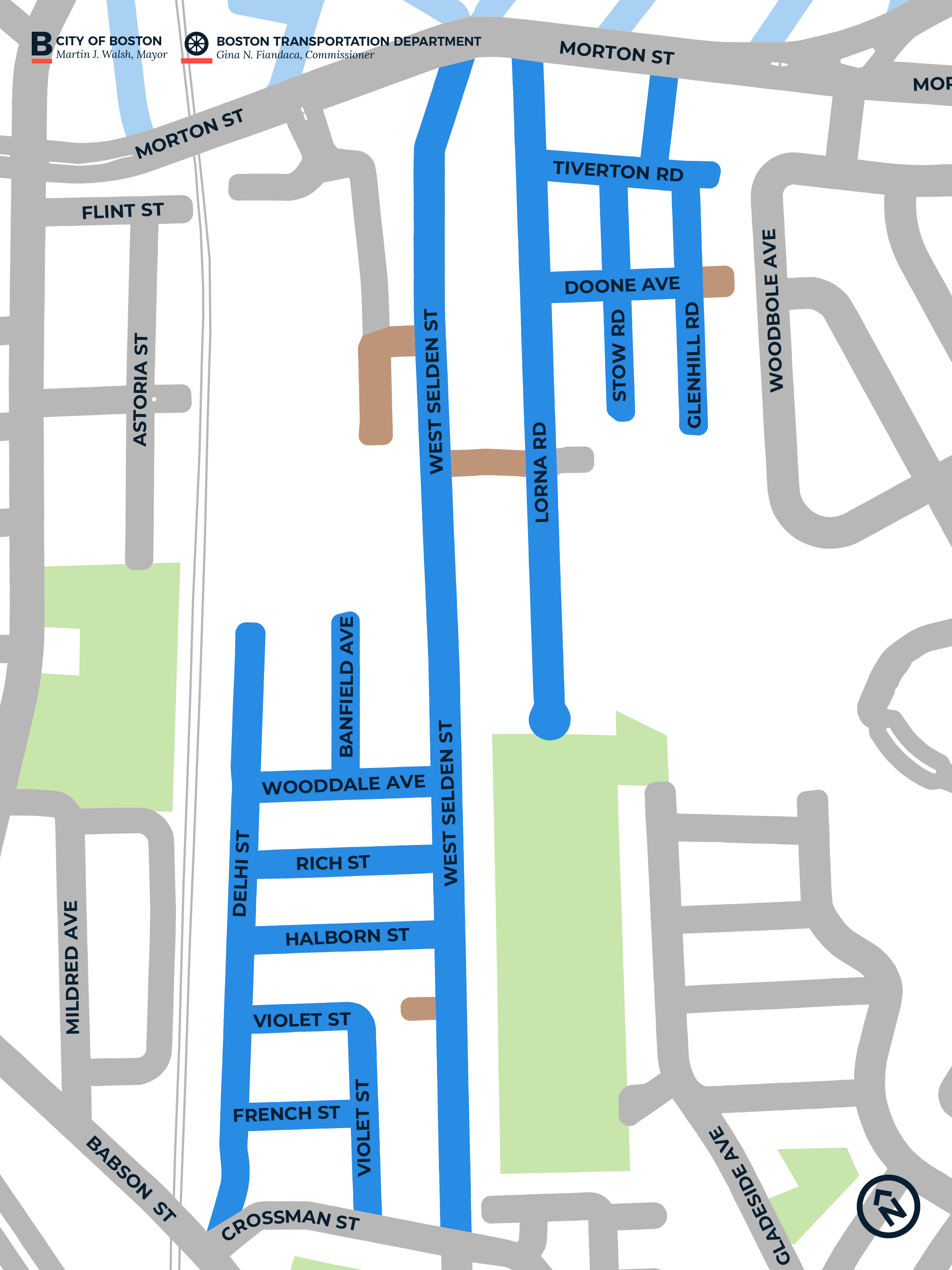 Image for 2018 neighborhood slow streets west selden street and vicinity