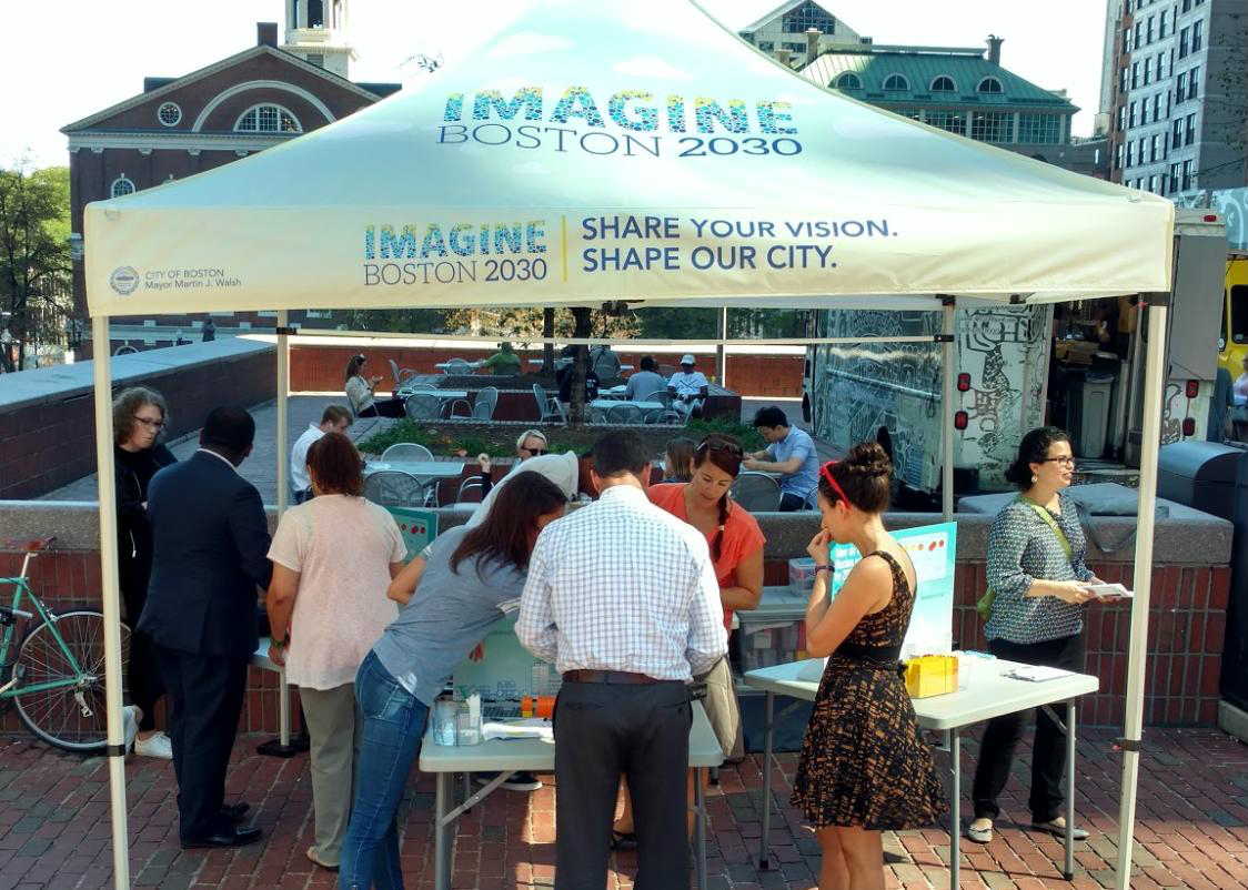 Image for participants at an imagine boston 2030 event