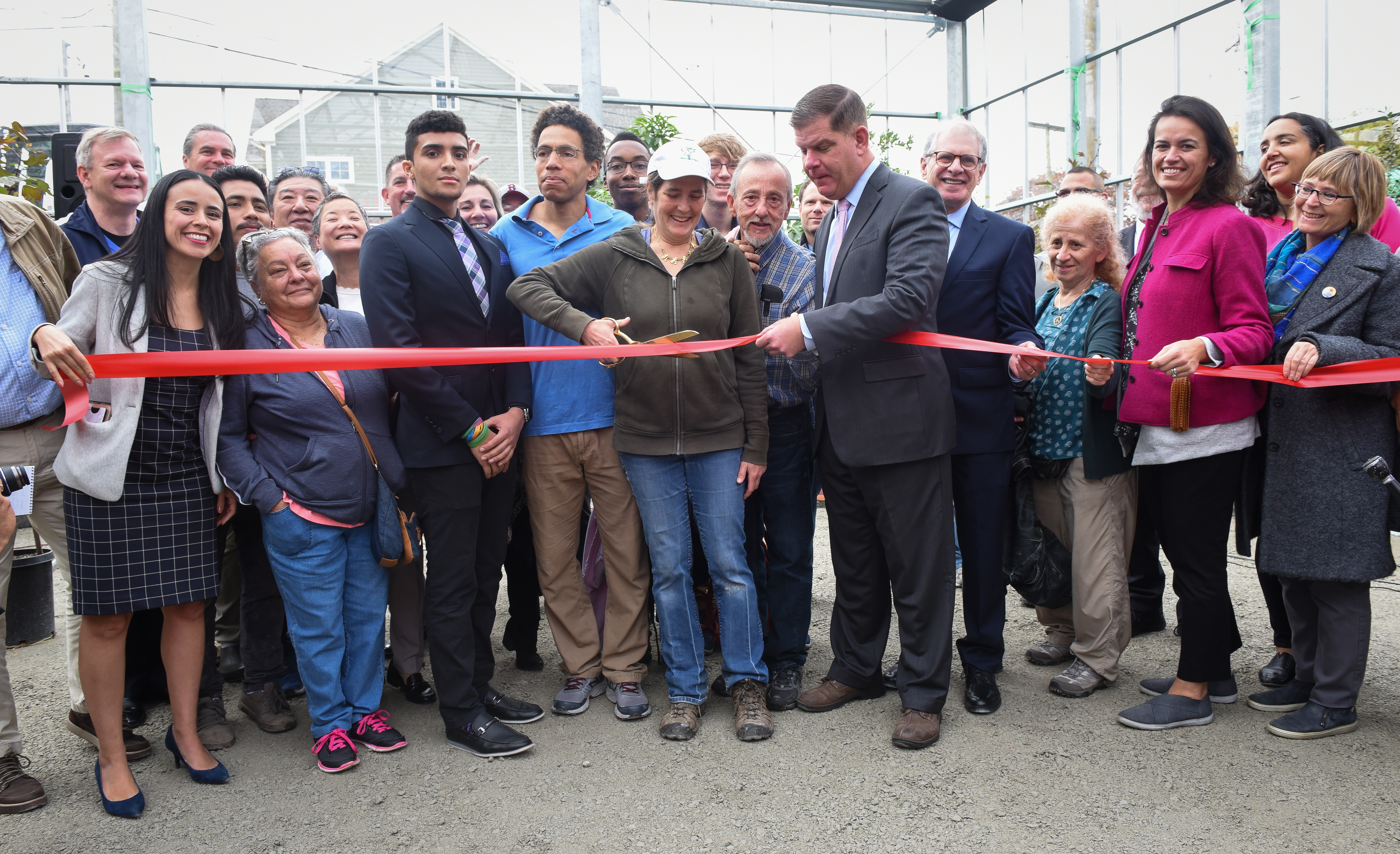 Image for ribbon cutting of we grow microgreens