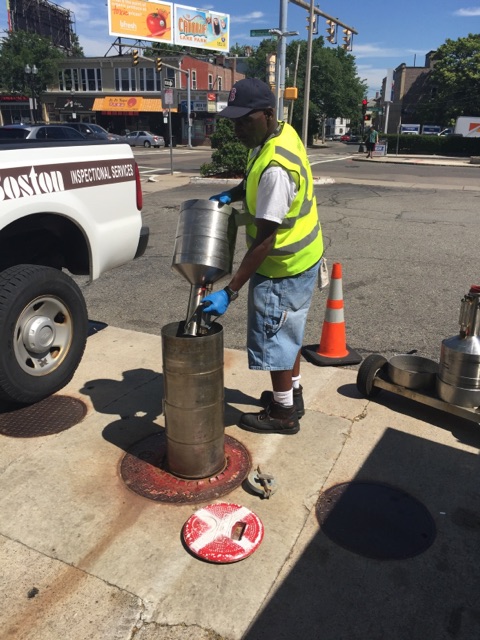 Inspecting the gas pump