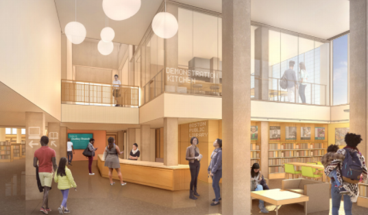 Roxbury Branch Library rendering courtesy of Utile