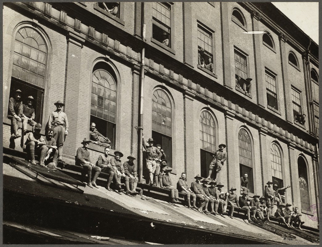 Faneuil Hall. Headquarters of National Guard during Police Strike 