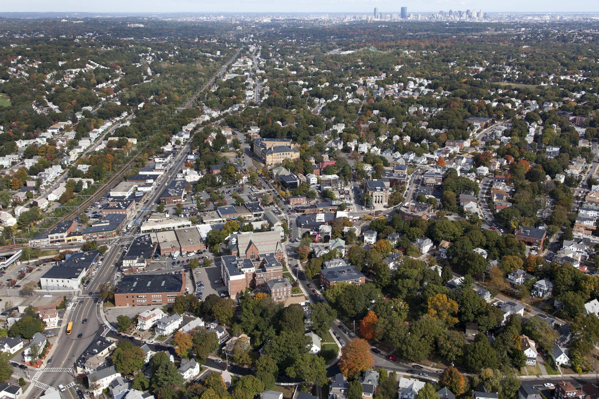 Aerial view of Hyde Park