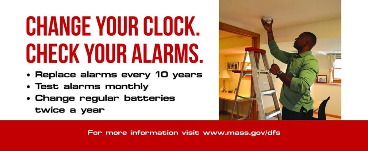 Schedule Sunday March 8th, 2020 to Change your clock and check your alarms.s.