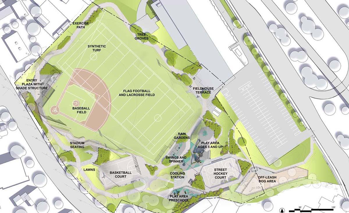Garvey Playground construction image