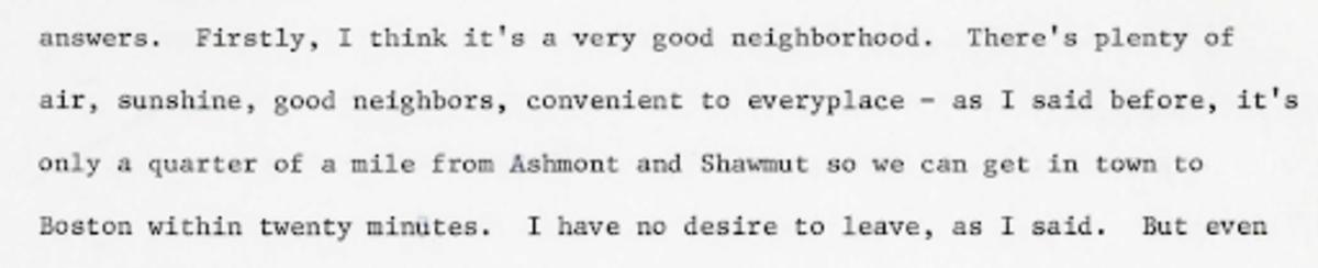 Dorchester Oral History 13