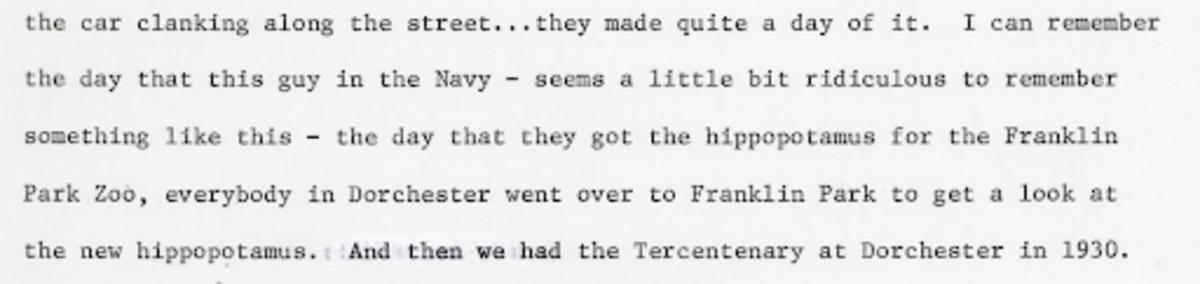 Dorchester Oral History 4
