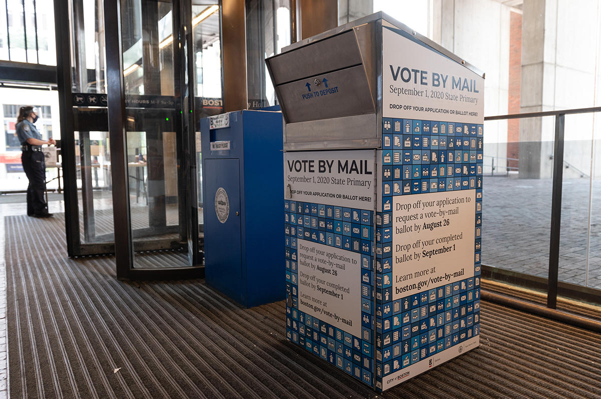 The dropoff box at City Hall