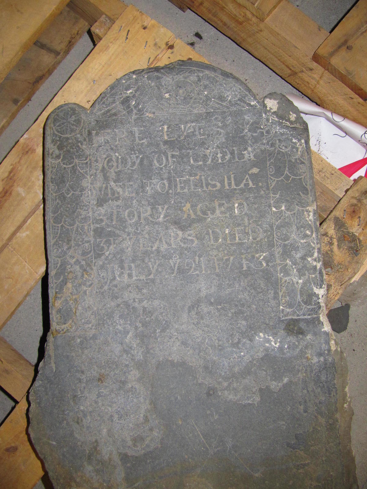 Lydia Story gravestone