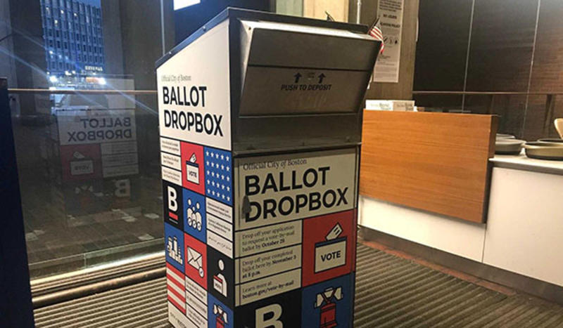 Election dropboxes available now across the City of Boston