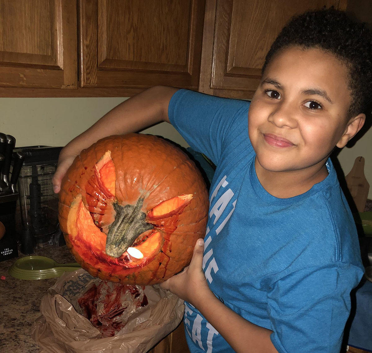 Scary Roslindale pumpkin