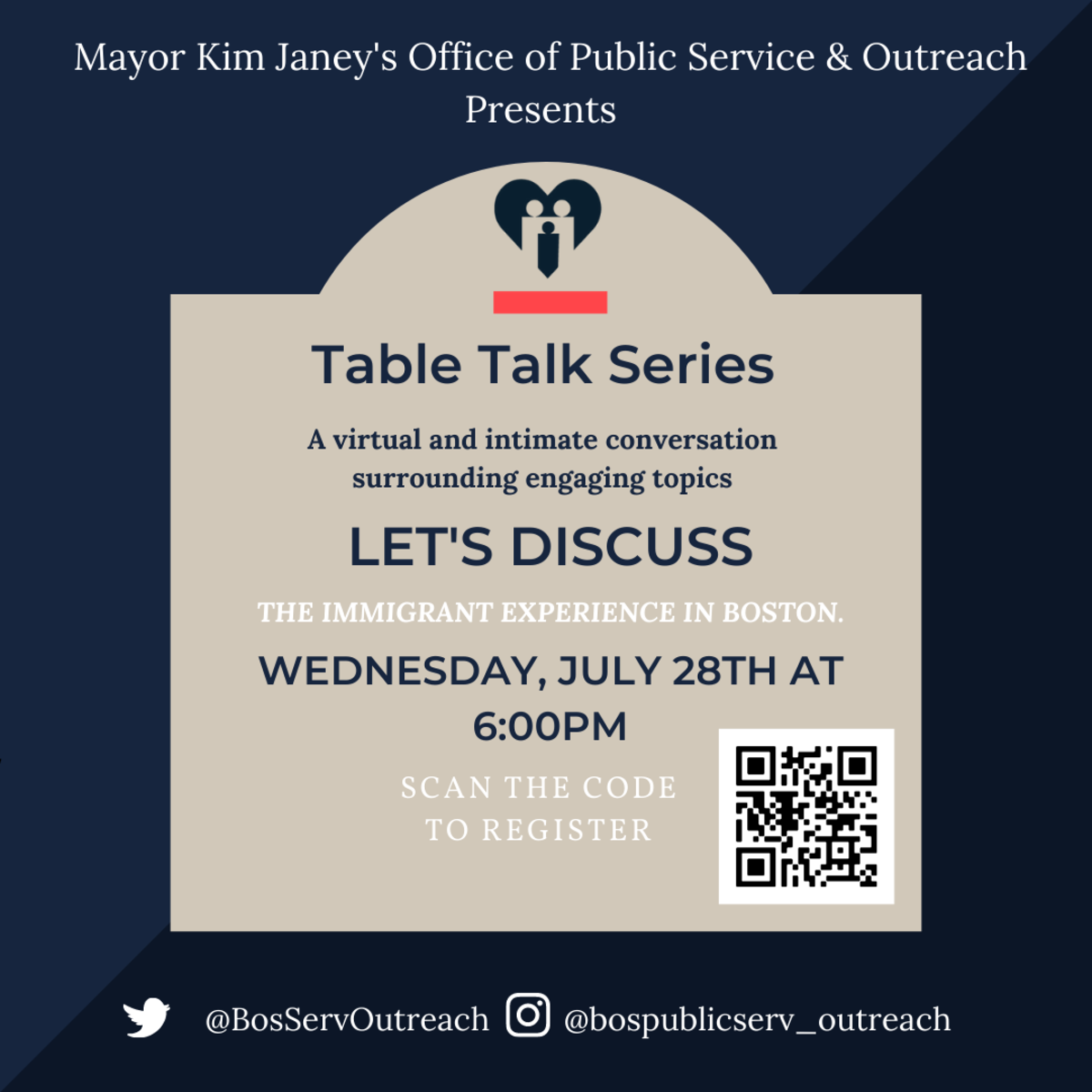 Table Talk Flyer with Dates