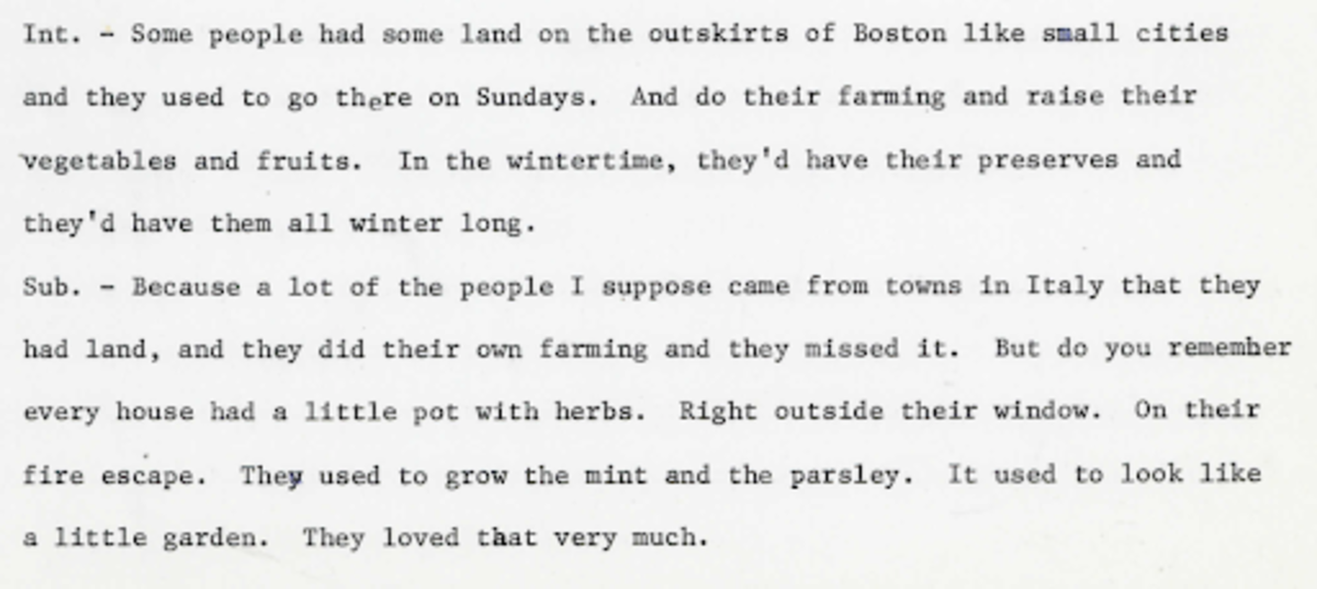 VM Oral History 1