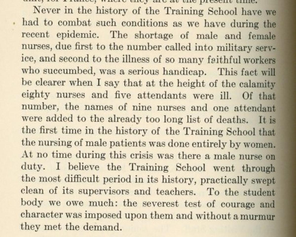 An excerpt about the Spanish flu in Boston