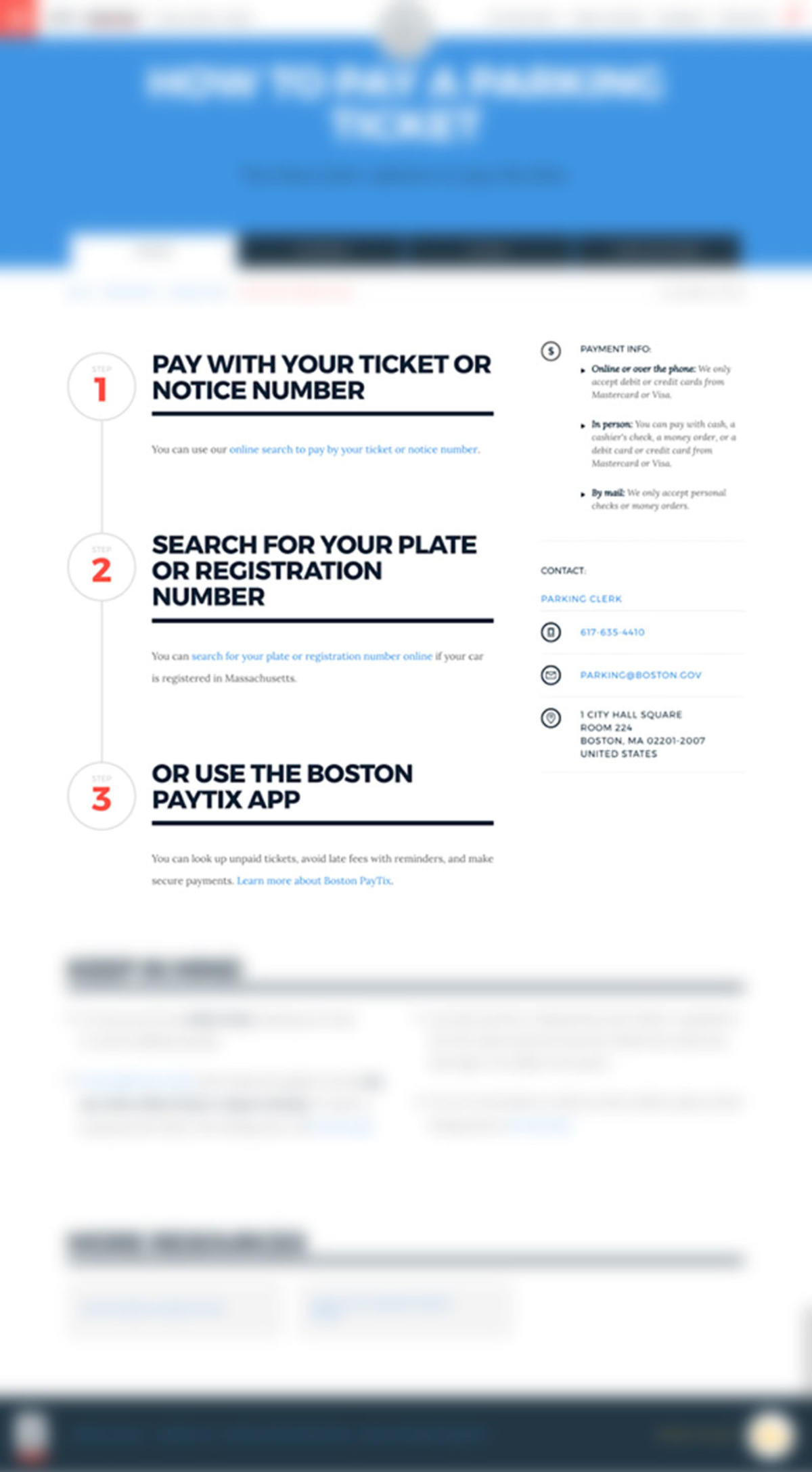 The "blindness" for users in our old how-to page layout.