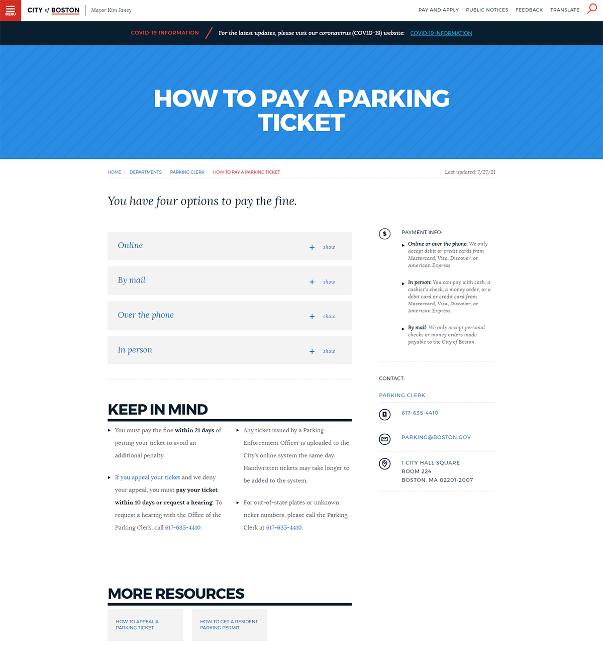 The new layout of our how-to pages.