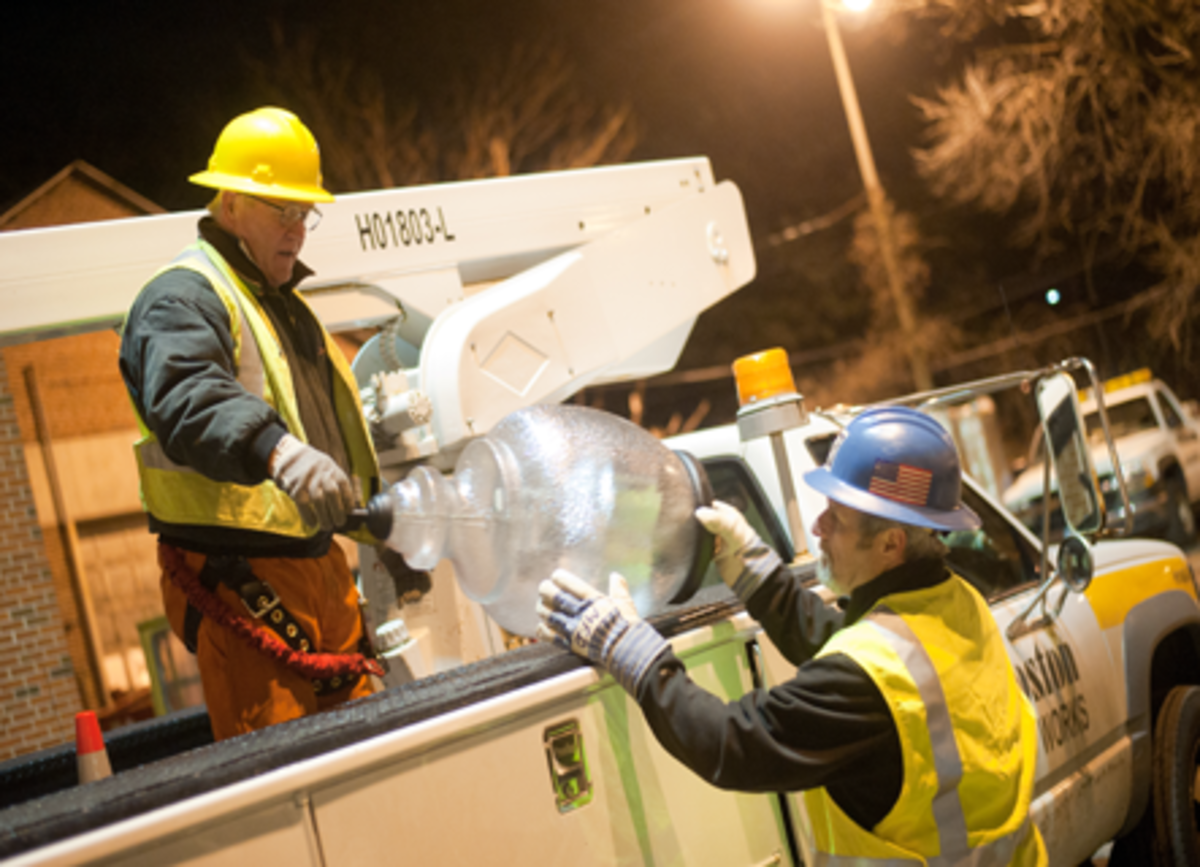 Members of the Public Works Street Lighting Division