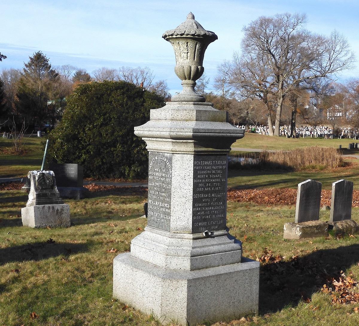 Seamen's Bethel Monument on Ocean Ave