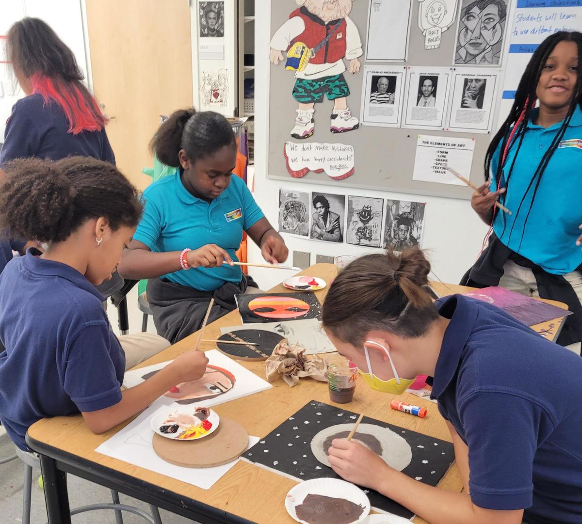 Photo of Building Empathy workshop led by Nora Valdez at Conservatory Lab Charter School