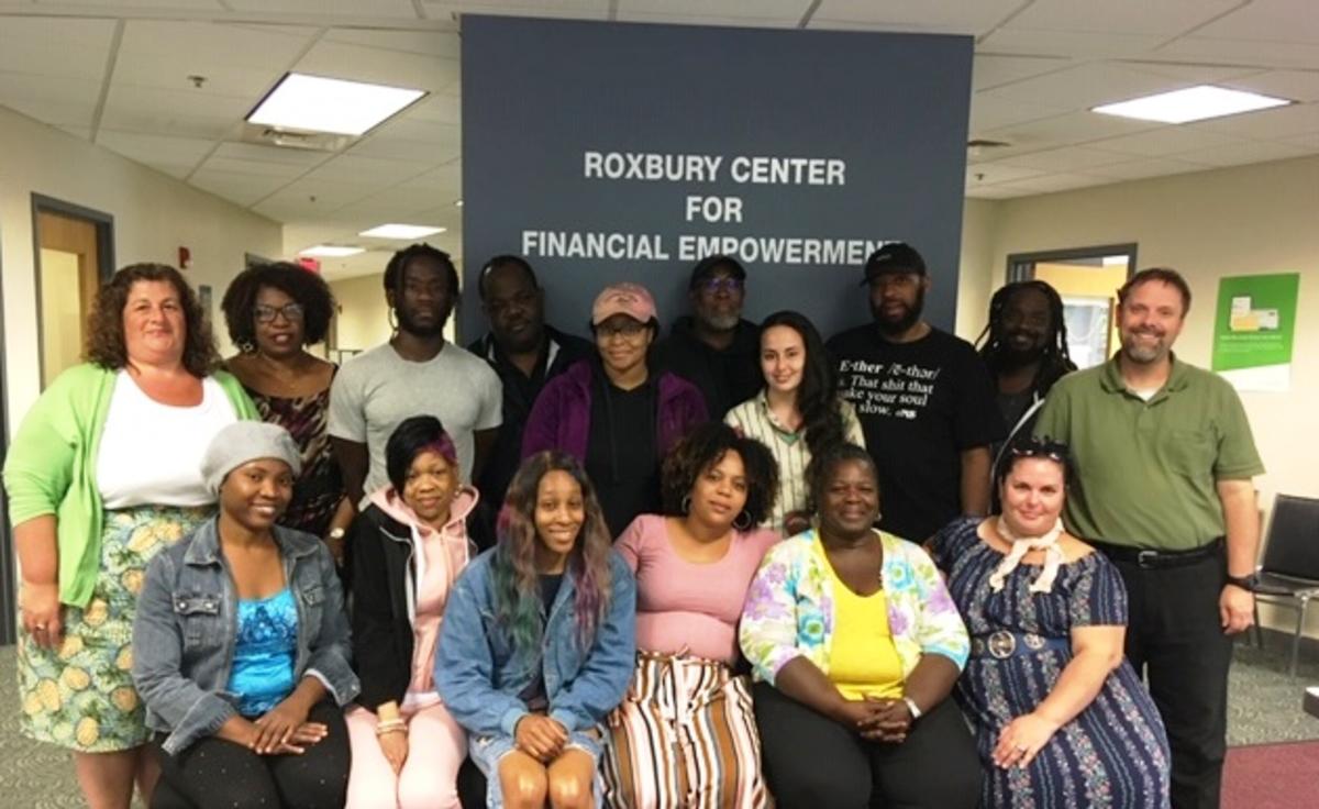 A group of members of the Bridge to Hospitality program