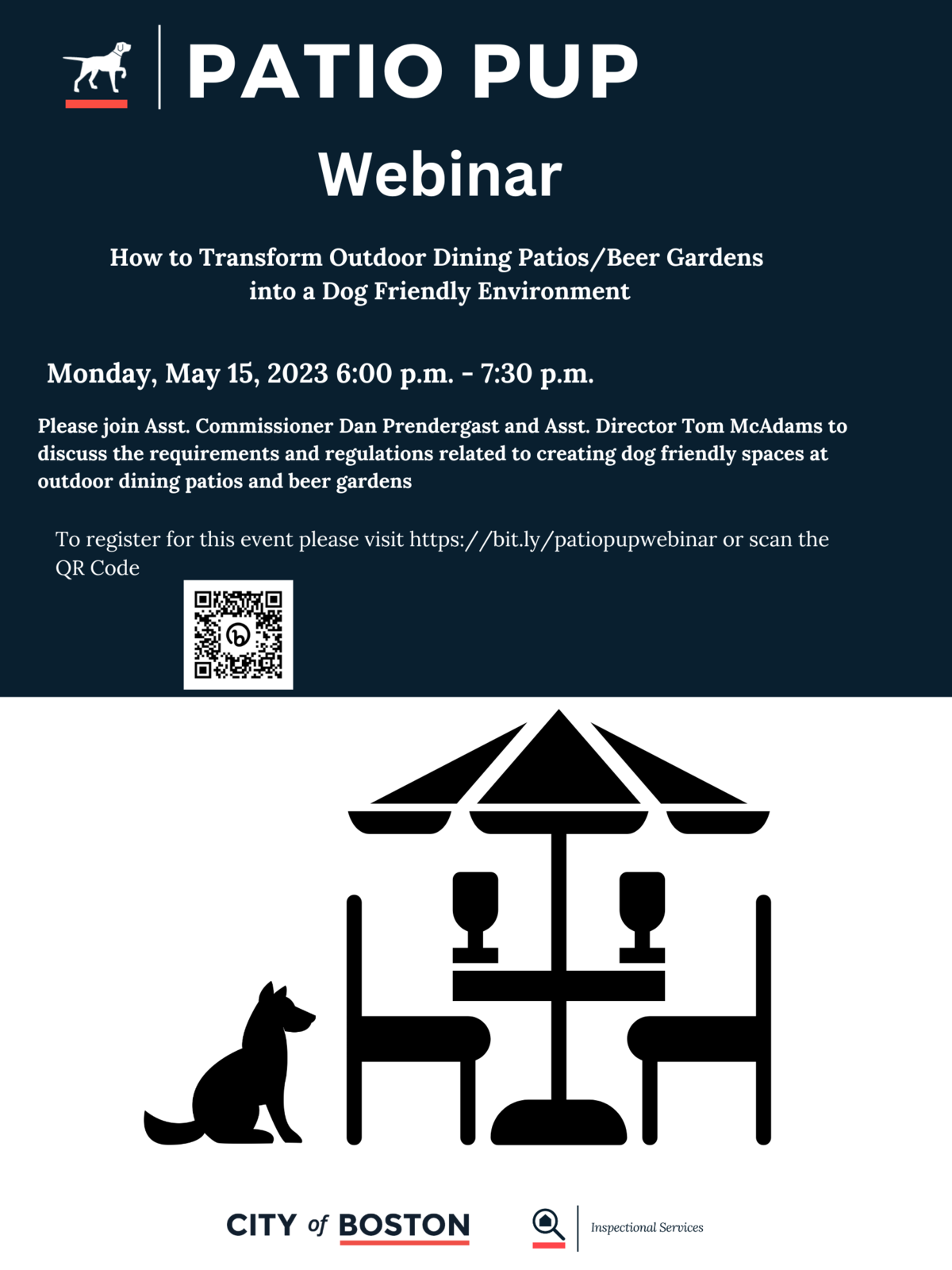 Patio Pup Webinar Graphic