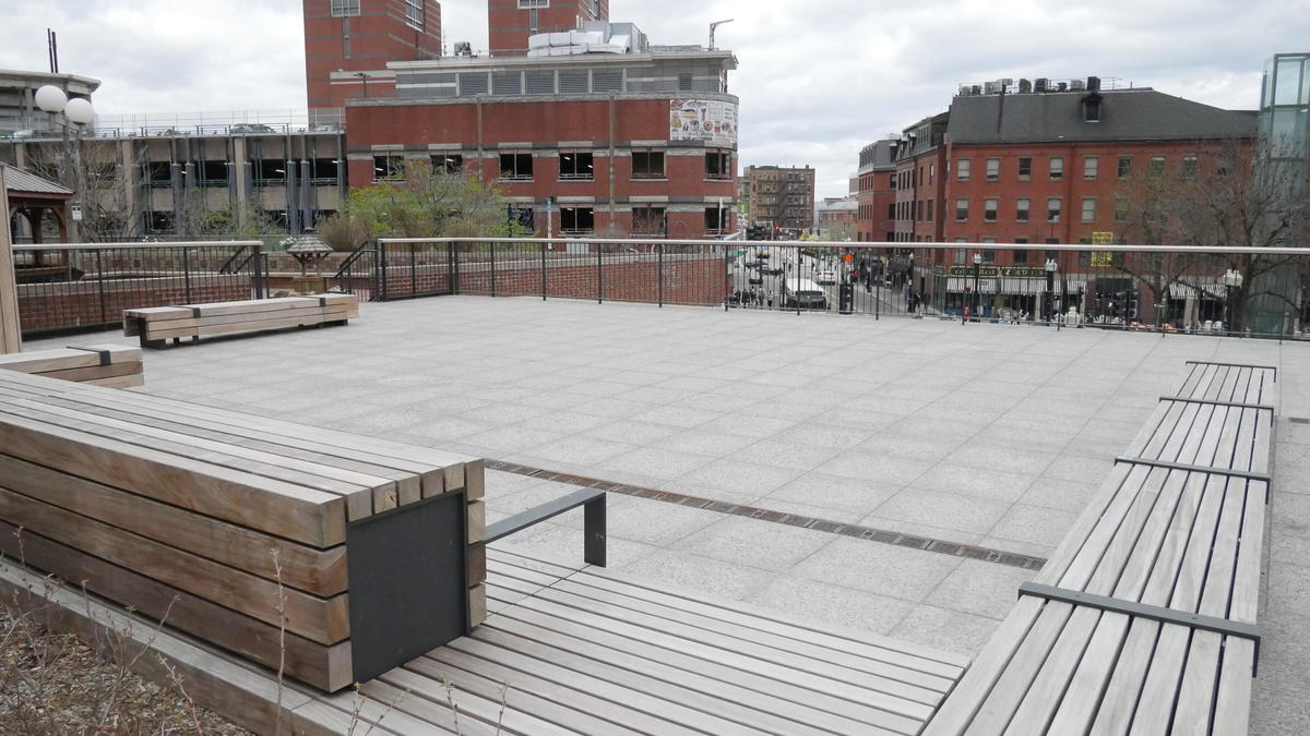 Photo of performance space on top of Civic Pavilion