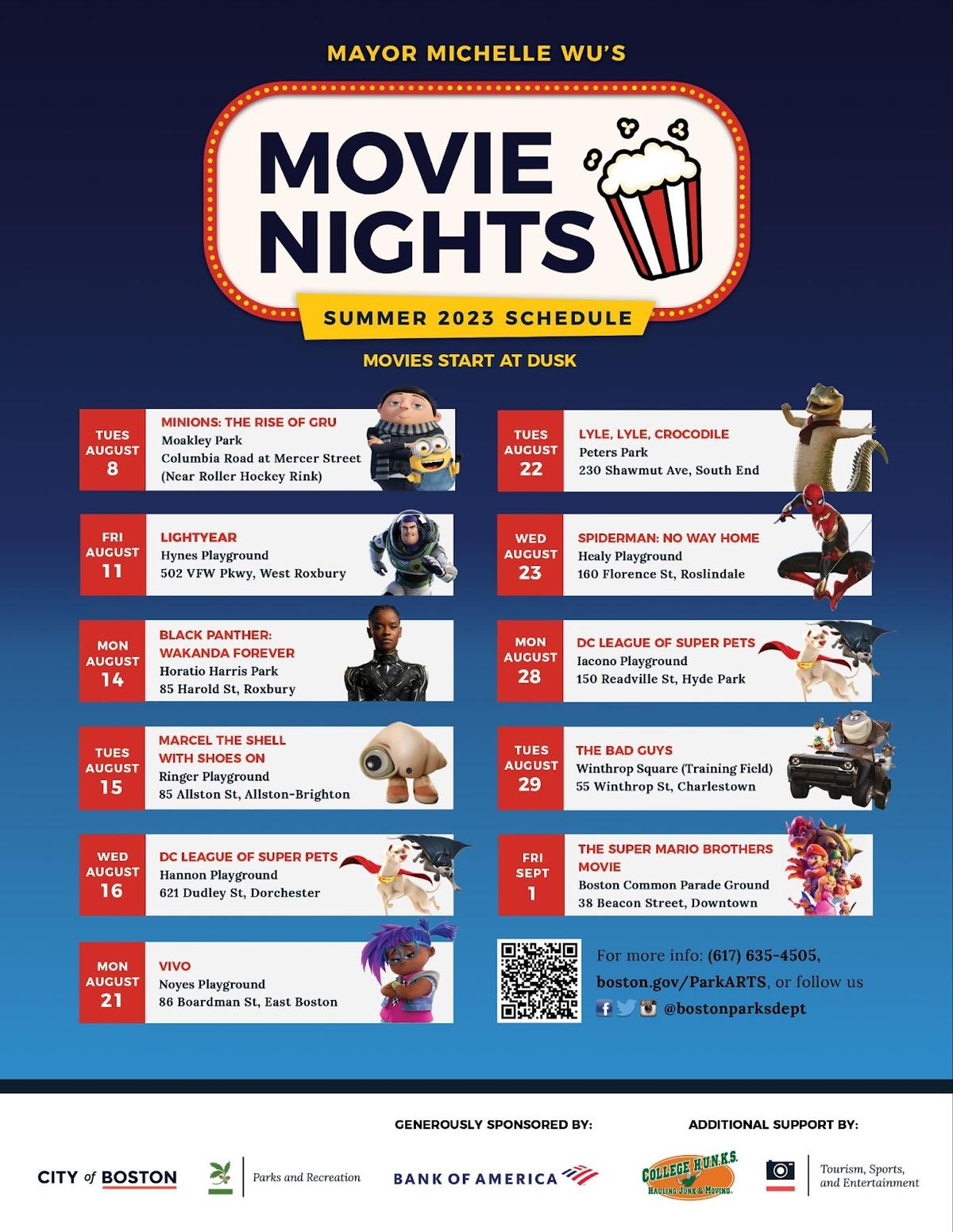 Parks and Recreation Movie Nights Poster