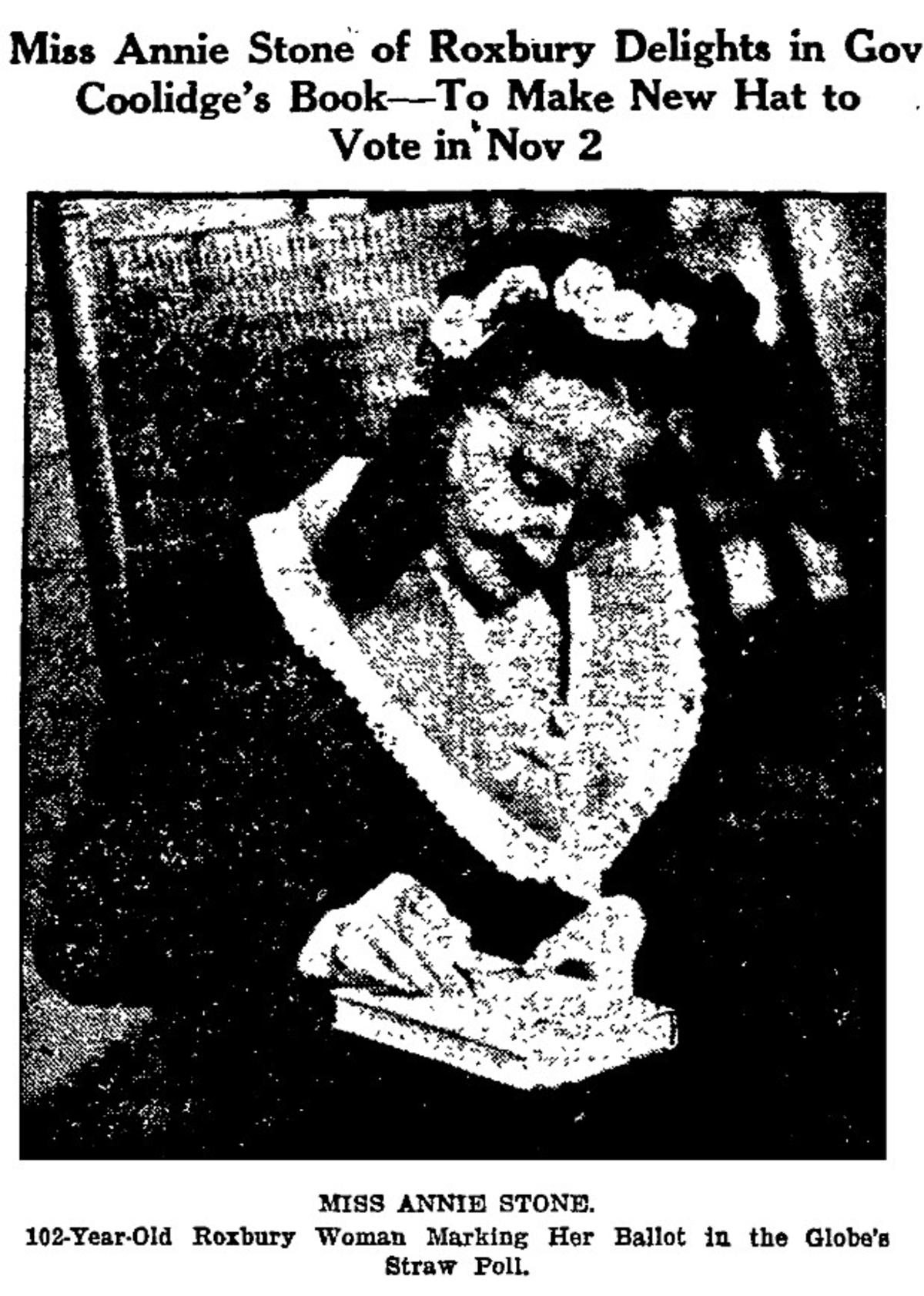 Annie Stone, Oct 20, 1920