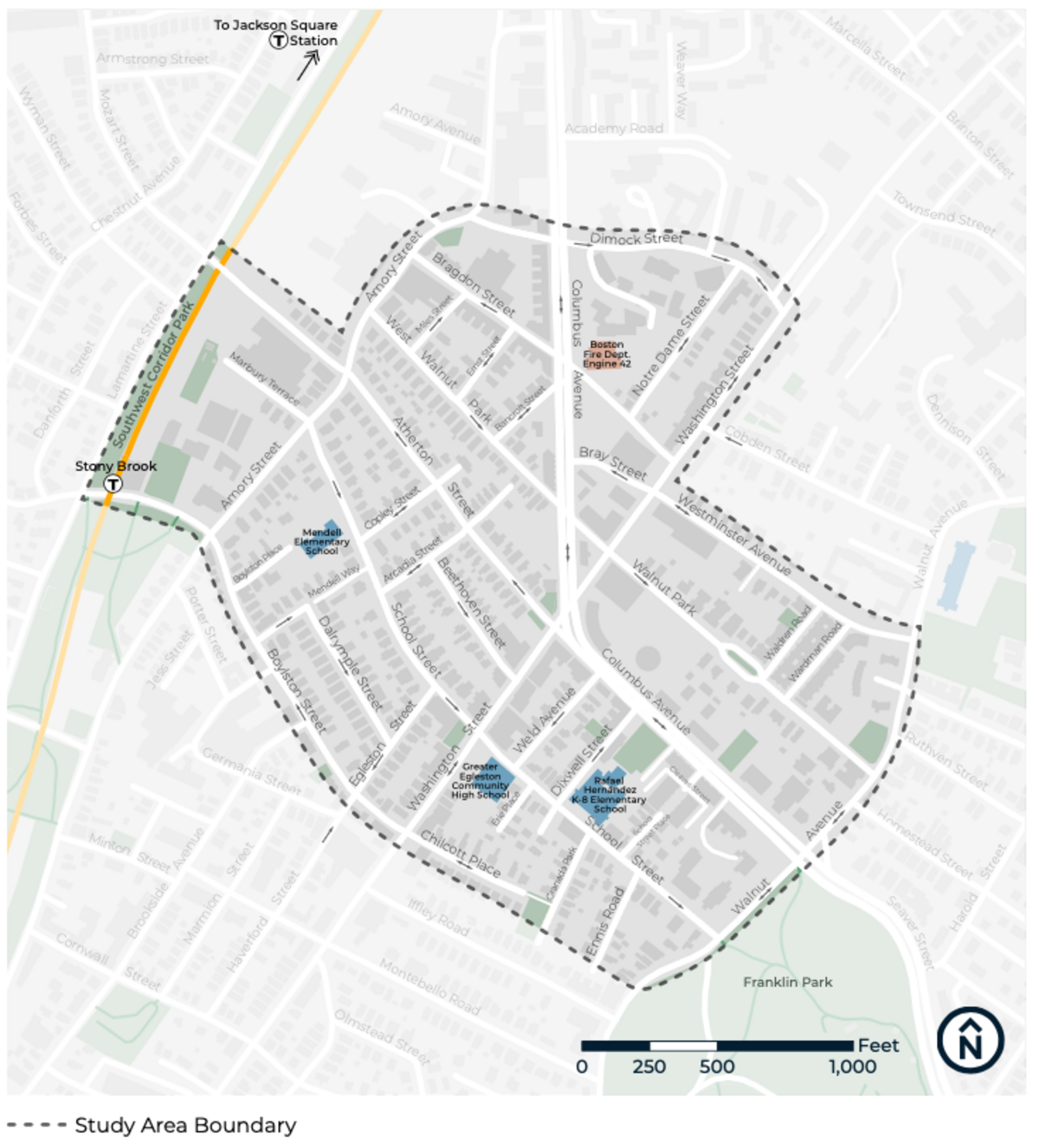 Egleston Square Project Limits