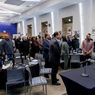 Image shows Tito Jackson, Chair of the Commission of Black Men and Boys with his opening remarks. Audience shot.