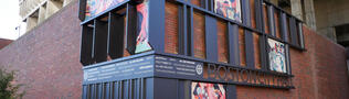 Graphics on Boston City Hall Plaza